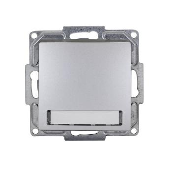 Gunsan Visage Klingeltaster Namensschild und Beleuchtung Silber